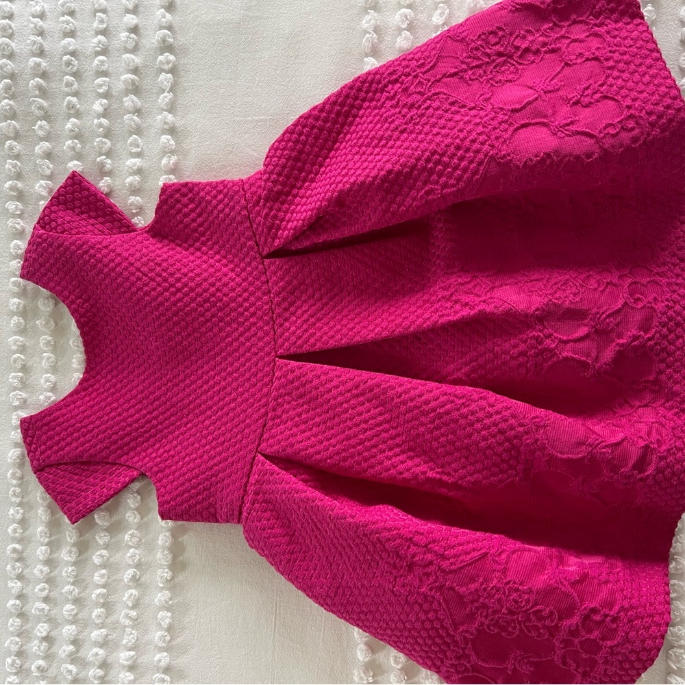 Janie and Jack Pink Textured Dress 18-24m